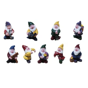 Miniature Resin Garden Gnome Decorations for Garden and Shelf Placement - Picture 1 of 10