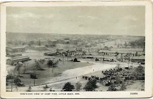 Postcard Arkansas Bird's Eye View Camp Pike WWI Little Rock US Army ca 1917-19 - Picture 1 of 1