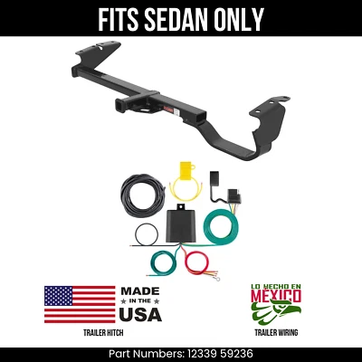 Enganche de remolque para Lexus ES300 97-03 con cableado de 4 pines apto para sedán Curt 3,5 k 1,25" Foto 1 de 3