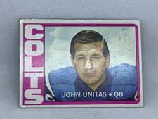 TOPPS 1972 JOHN UNITAS TRADING CARD #165