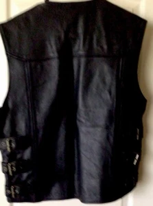 Men’s Size 44 Heavy Black Vest - Picture 1 of 2