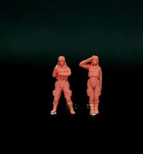 1/72 World War Ii Japanese Female Pilots 2Pcs Resin Soldier Model Prop3D Printed - Bild 1 von 1