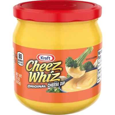 Cheez Whiz Original Cheese Dip, 15 oz Jar Free Shipping USA !!!