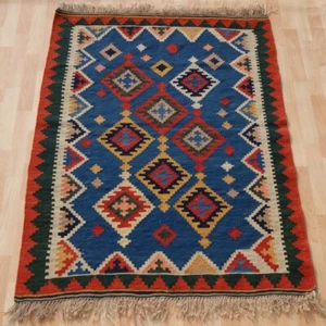 Home Decorative Kurdish handmade rectangle geometric durable old area rug 3X5ft - Picture 1 of 3