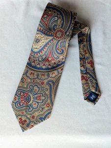 Polo Ralph Lauren Paisley Tie 100% Silk Handmade in USA - Picture 1 of 3