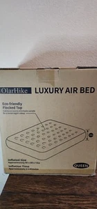 Neu Olarhike QUEEN Size LUXUS LUFTBETT aufblasbar 80x60x13 Camping eingebaute Pumpe - Bild 1 von 2