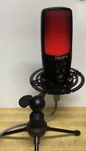 TECURS Micrófono USB con Soporte para PC Podcast - Imagen 1 de 3