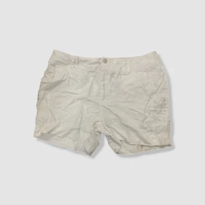 Inc International Concepts Women's White Curvy-Fit Linen Shorts Size 6 - Picture 1 of 3