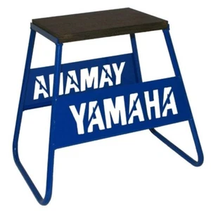 Nuevo Soporte para Bicicleta Tag-Z Caja de Acero AZUL YAMAHA Logo Motocross Enduro - Imagen 1 de 1