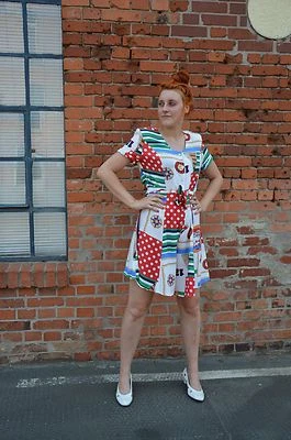 Overall jumpsuit Maritim Marine TauSeil Sterne Punkte kurz 90er True VINTAGE 90s - Bild 1 von 4