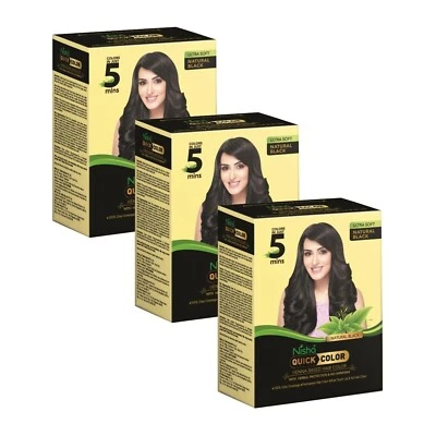 Nisha 5 Minutes Quick Hair Colour For Women & Men | Henna Based Hair Color | 100 - Image 1 of 4