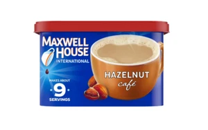 Maxwell House International Hazelnut Cafe Beverage Mix, 9 oz. Canister - Picture 1 of 4