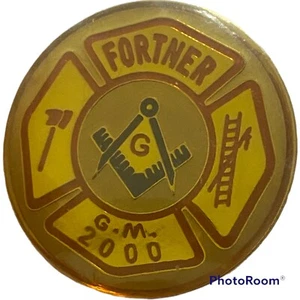 Vintage Freimaurer Feuerwehrmann Hutnadel - Bild 1 von 1