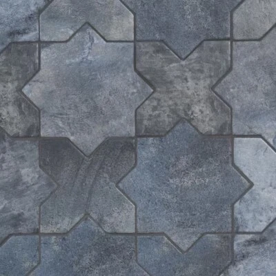 Azulejo Ivy Hill Trípoli Star-Crossed Denim azul aspecto terracota azulejo de porcelana Foto 1 de 4