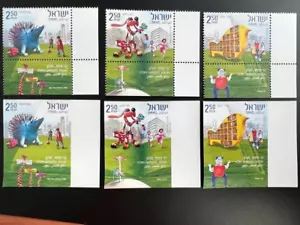 Israel stamps 2010 Story Gardens Error Imperforated Set with tabs M.n.h - Picture 1 of 1