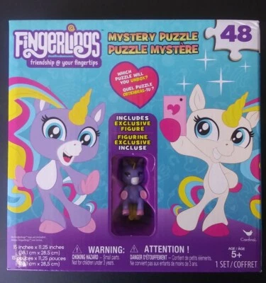 Rompecabezas misterioso Fingerlings 48 piezas exclusivo unicornio púrpura Spin Master edades 5+ Foto 1 de 2