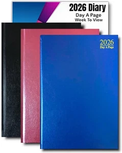 2024 A4/A5/A6 diario día a página o semana para ver diario de escritorio lácteos de respaldo duro - Imagen 1 de 25