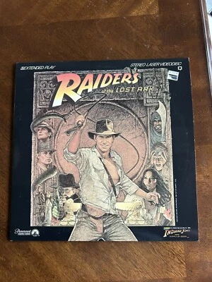 Raiders Of The Lost Ark Laserdisc W/ Harrison Ford  - Imagem 1 de 2