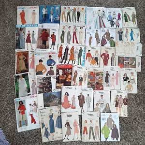 VOGUE 34 Simplicity 1 Sewing Patterns Labels Paris Klein Verace Vintage To Now - Picture 1 of 19