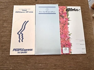 PAN AM Frequent Traveler World Pass Aloha Airlines PEOPLEXRESS Ticket Jacken - Bild 1 von 1
