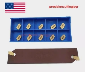 SPB26-2 Blade Slotting Tool + 10PCS 2MM GTN Grooving Cut-Off Carbide Inserts - Picture 1 of 8