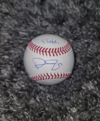 David Fletcher Signed Official MLB Baseball Inscribed "Fletch" LA Angels Auto - Image 1 of 2