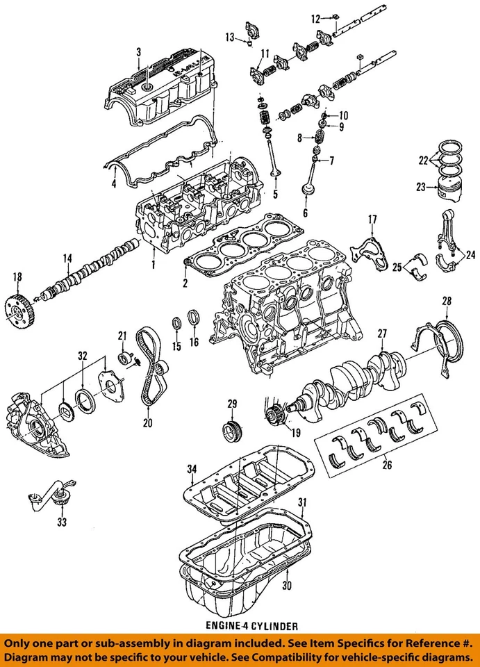FORD OEM 89-92 Probe-Engine Oil Pan E92Z6700A Foto 1 de 1