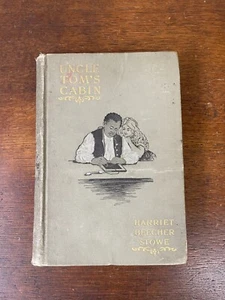 Uncle Tom's Cabin Harriet Beecher Stowe 1897 John C. Winston Olive Green Hdcvr - Picture 1 of 11
