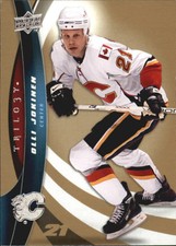 2009-10 Upper Deck Trilogy Calgary Flames Hockey Card #21 Olli Jokinen