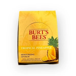 Burt's Bees 12-Pack - Tropical Pineapple Moisturizing Lip Balm - Picture 1 of 2