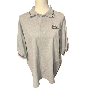 Harley Davidson Mens Shirt X Large Polo Gray Anchorage Alaska embroidered - Picture 1 of 8