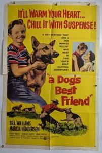 Póster de la película Roger Mobley "A Dog`s Best Friend" 27x41 original 1959 vintage - Imagen 1 de 1
