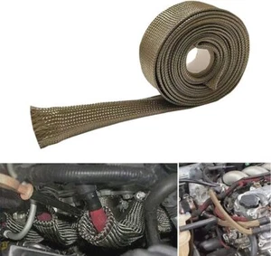 Heat Shield Sleeve 1" IDX10' Fuel Line Hose Spark Plug Wire Cover Protector Boot - Picture 1 of 7