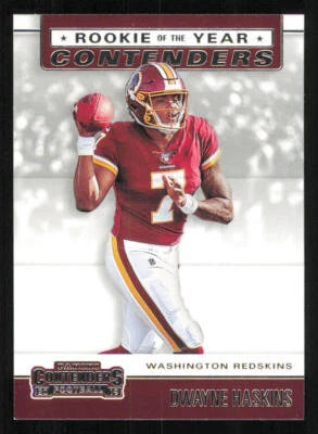 2019 Panini Contenders Rookie of the Year Contenders #3 Dwayne Haskins - Image 1 of 2