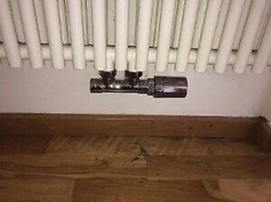 HSK Diseño Válvula Inferior Cromo Con Cabeza Termostática Forma Esquina 890829 - Imagen 1 de 1