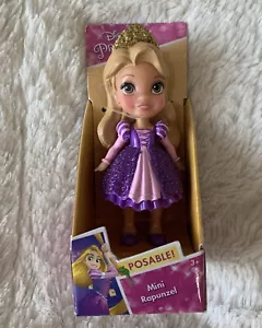 DIsney Princess Mini Rapunzel Poseable 3" Doll Sparkle & Glitter Purple Outfit - Picture 1 of 8