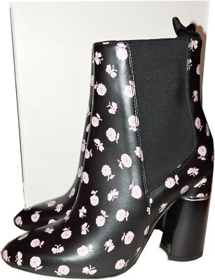 3.1 Phillip Lim Drum Chelsea Botines Negro Floral Cuero Botas Zapatos Corneados 37 Foto 1 de 4