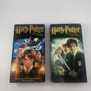 Harry Potter and the Sorcerers Stone And The Chamber Of Secrets VHS Year 1 & 2 - Picture 1 of 4