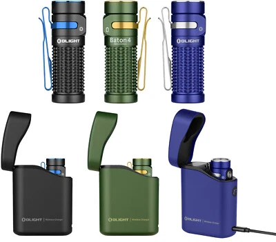 Olight Baton 4 Premium Rechargeable Flashlight w/Charging Case, 1300 Lum, 170 M - Image 1 of 4