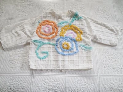 Colcha de chenilla vintage chaqueta hecha a mano armario de tuuli nuevo arte para usar ÚNICA EN SU CLASE Foto 1 de 4