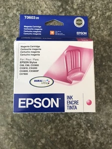 Genuine Epson T0603 Magenta Ink Cartridge C13T060320 - Picture 1 of 5