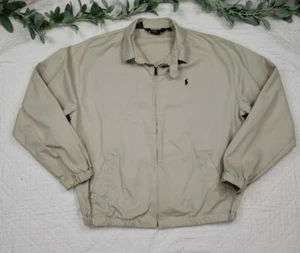 Chaqueta de lona con cremallera completa Polo Ralph Lauren para hombre talla L - Imagen 1 de 9