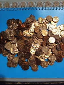 1968-1979 P&D BU AU Red Lincoln Penny Lot 261 With Issue Or Defects Sell As Is - Picture 1 of 4