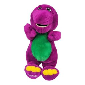 Vintage 14" Purple Barney The Dinosaur Plush Very Soft and Clean