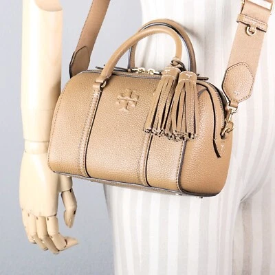 Tory Burch Thea Tan Leather Mini Satchel Crossbody Shoulder Bag Purse 146449 - Image 1 of 4