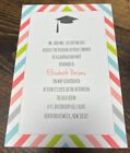 BLANK LOT of 68 Colorful Chevron Graduation Invitations DIY Print at Home