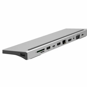 Docking Station 11 in 1 HDMI USB 3.0 C Hub 3.5MM VGA for Macbook HP DELL PD SD - Picture 1 of 12