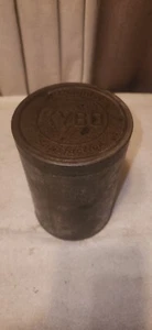 Antique Vintage Advertising Tin KYBO Coffee Boston MA c. 1920 Paper Label Empty - Picture 1 of 11