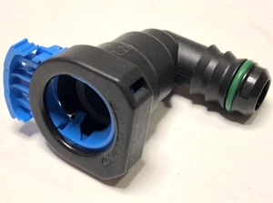 PARKER 12MM PUSHLOC PUSH-TO-CONNECT ELBOW QUICK FITTING FEMALE SAE J2044 to BARB - Picture 1 of 5