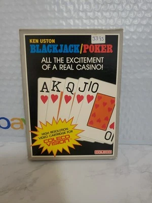 Ken Uston Poker & Blackjack, Colecovision, Coleco 1982,  CIB, Tested Nice!! - Image 1 of 4